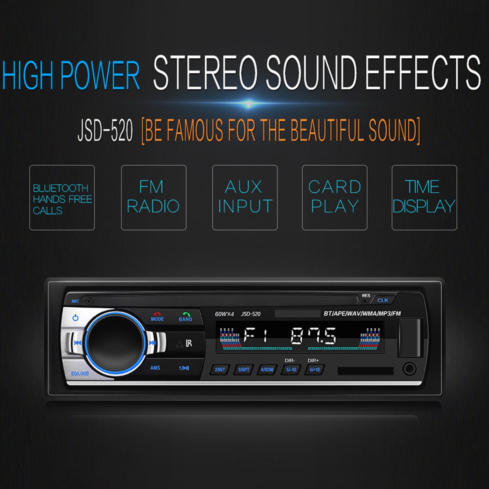 Car Audio MP3 Player JSD-520 Bluetooth   FM AUX Receiver
