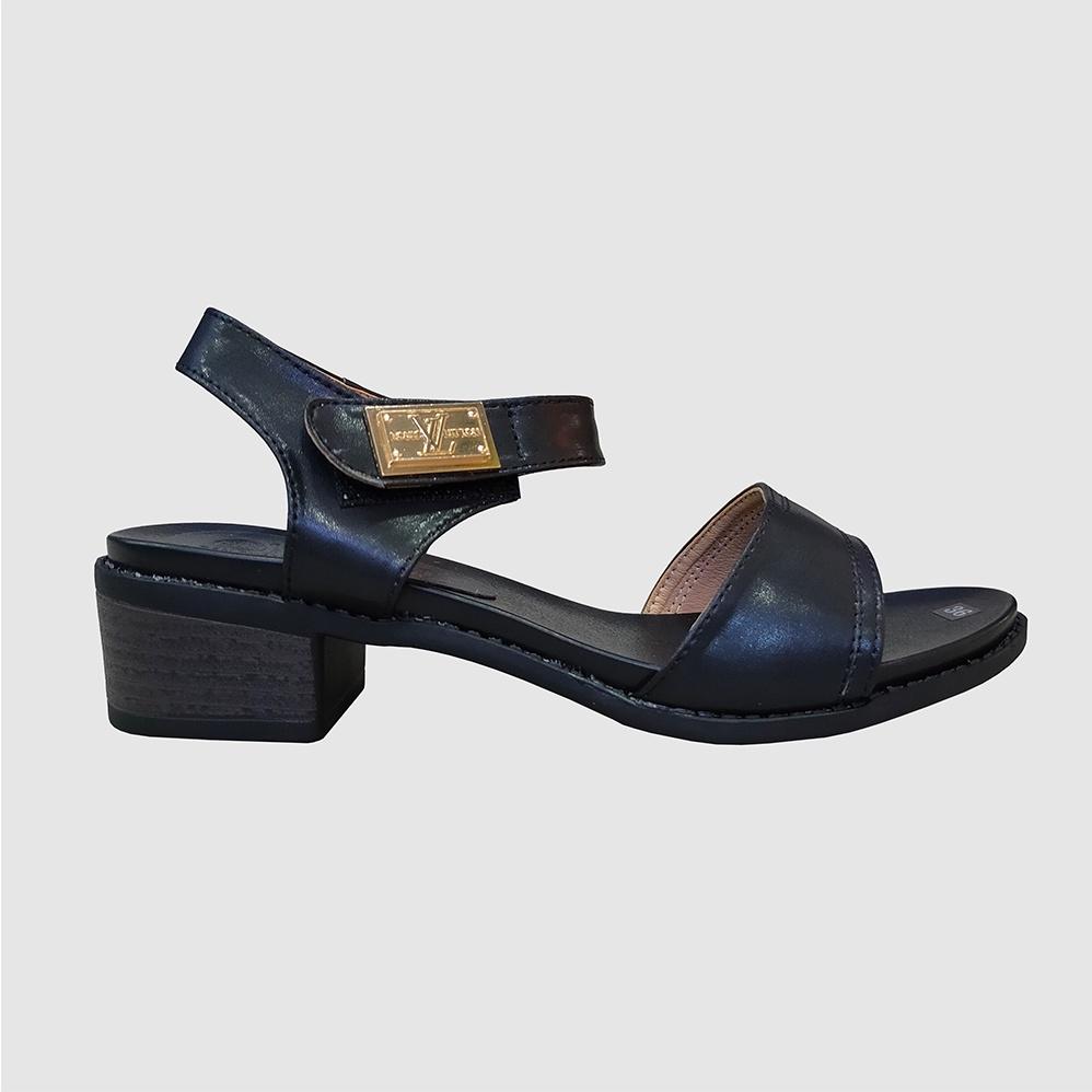 Giày Sandal Nữ Cao Gót HÀ NAM Da Bò Thật Cao Cấp DNU2093c