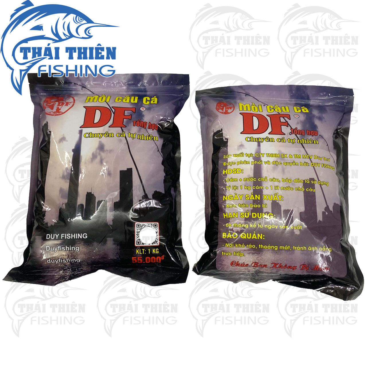 Mồi Câu Cá DF Tổng Hợp Gói 1kg Chuyên Cá Tự Nhiên