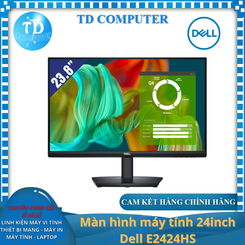 Màn hình máy tính 24inch Dell E2424HS - Hàng chính hãng FPT phân phối