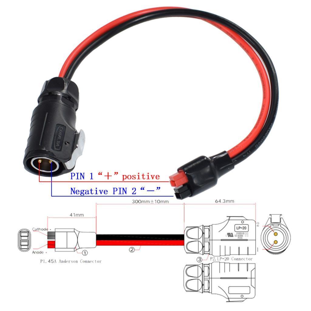 Heavy Duty Durable New Copper 30A Plug To 20 Connector Quick Disconnect