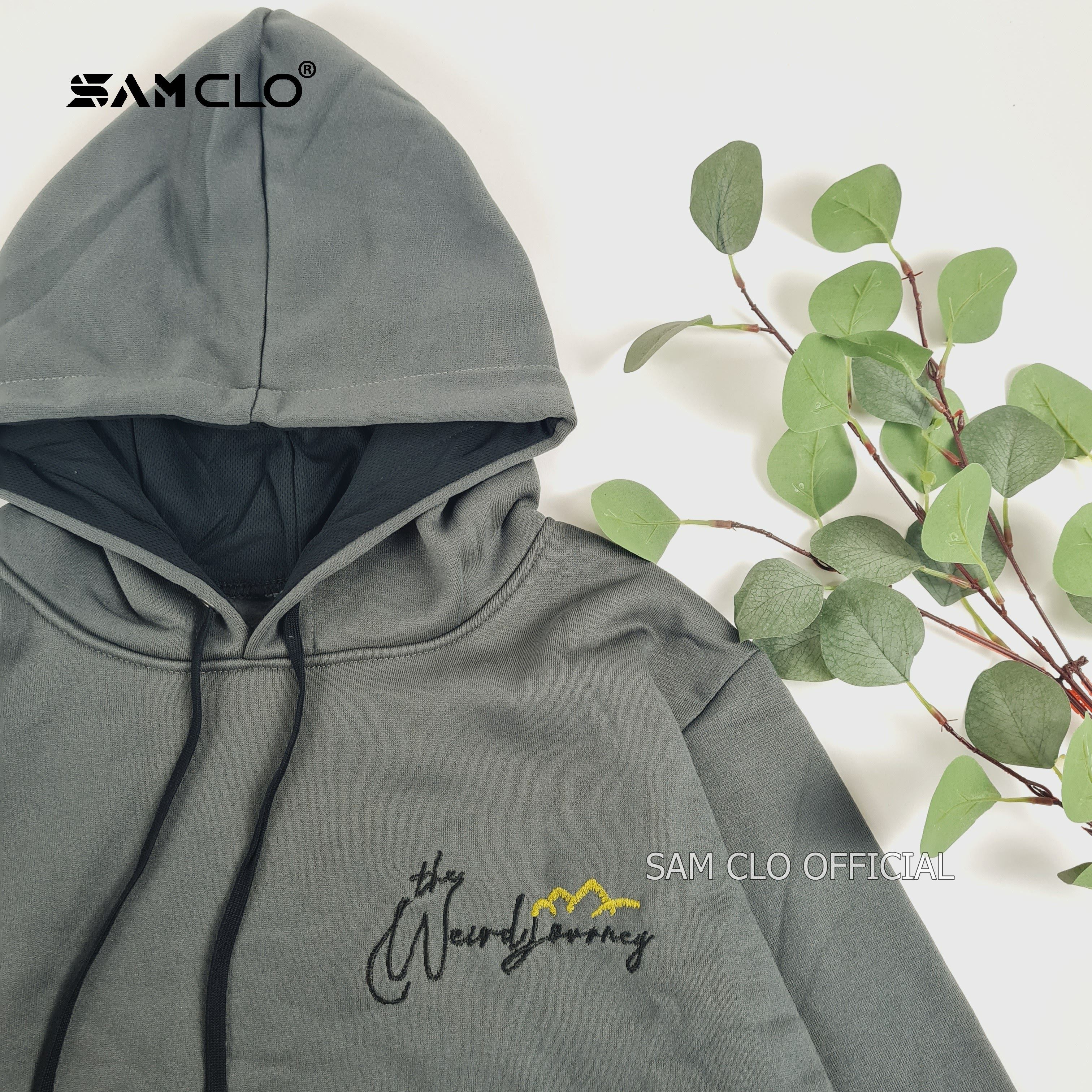 Áo khoác nỉ SAM CLO nam nữ hoodie chui có mũ tay dài thu đông freesize dáng unisex thêu CẮM TRẠI THE WEWD FOVVREY