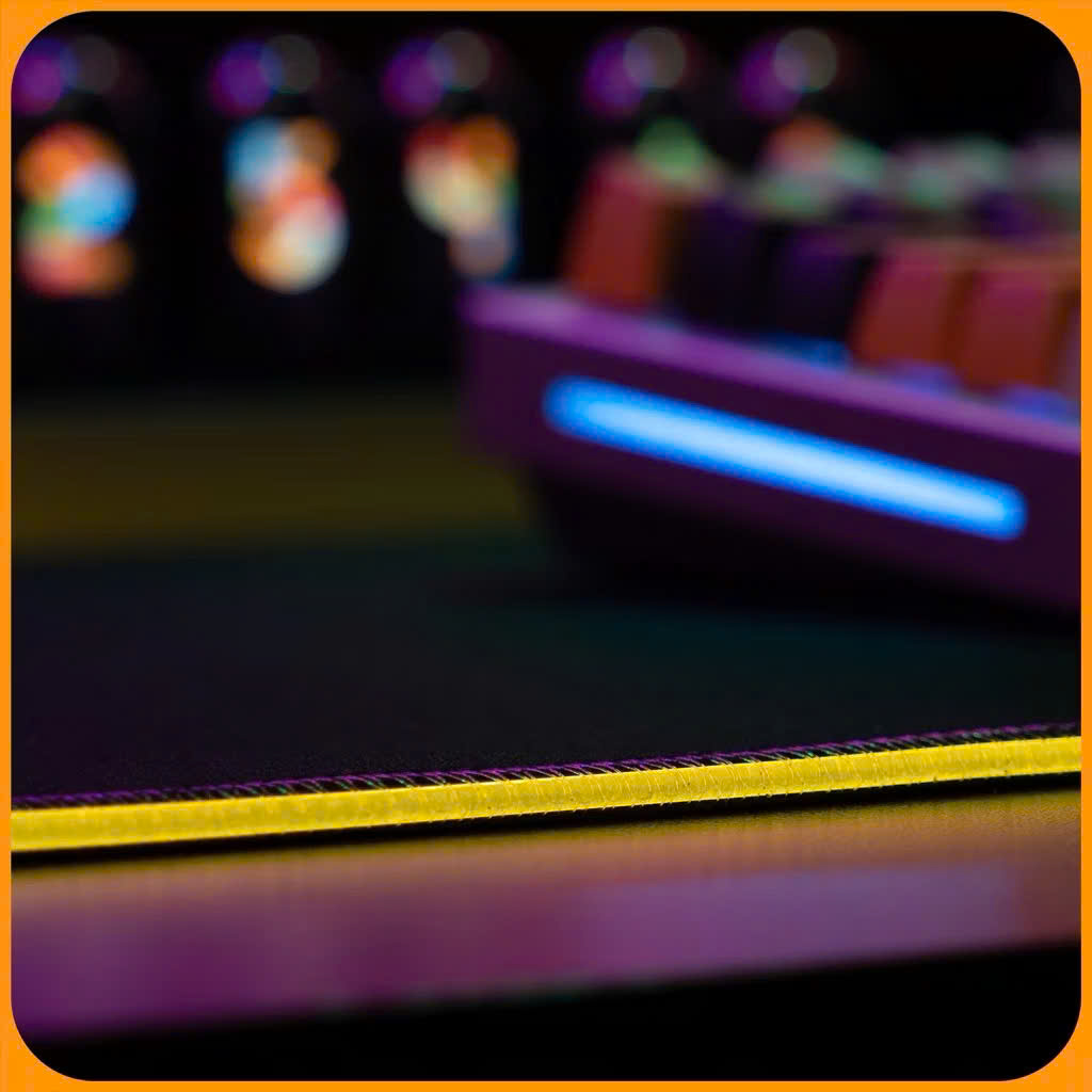 Miếng lót chuột LED RGB pad chuột gaming chơi game deskpad cỡ lớn viền sáng led chống trượt nhiều chế độ siêu đẹp – Hàng chính hãng