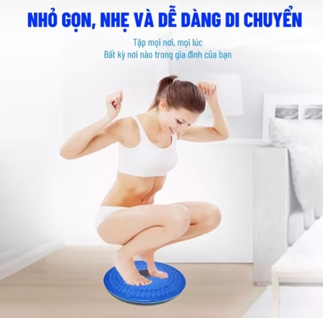 BÀN XOAY TẬP EO THẾ HỆ MỚI GIÚP LẤY LẠI VÒNG EO THON GỌN ĐẸP HÀNG CHUẨN