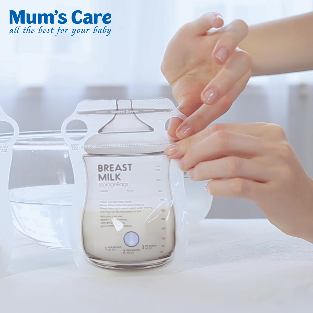 Túi Trữ Sữa Mum's Care Finger Rest Cảm Ứng Nhiệt 200ml