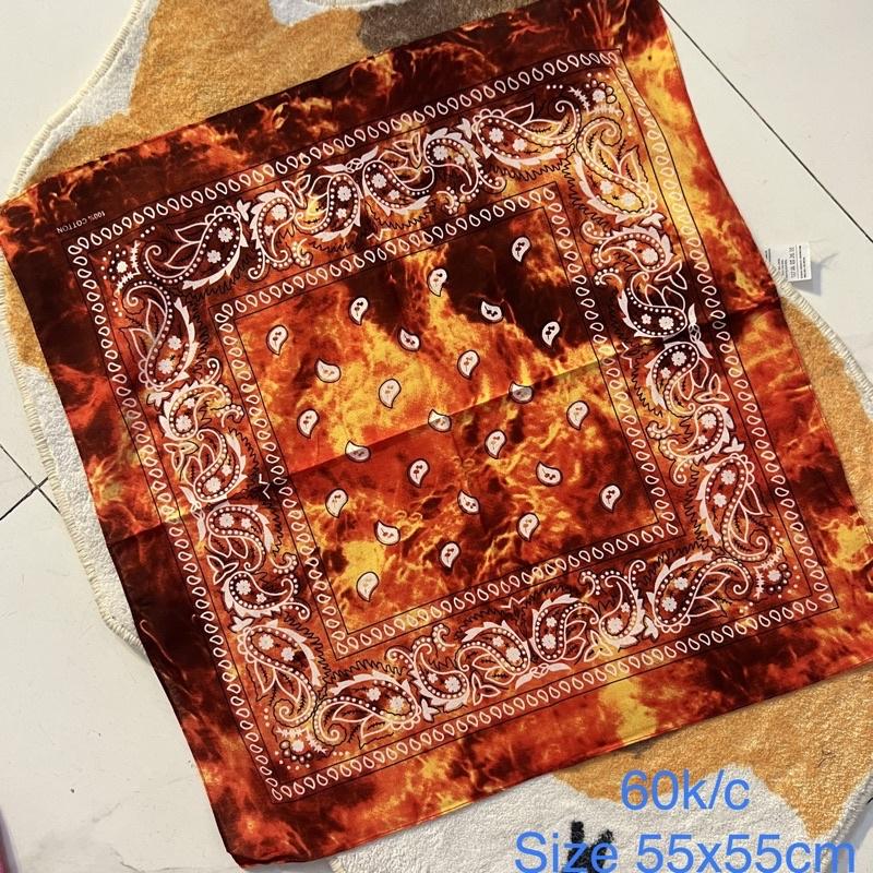 Khăn bandana loang màu nhiều màu size 55x55cm