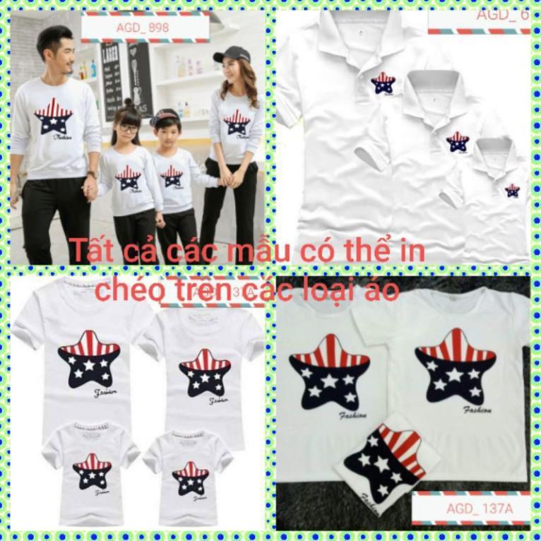 Áo thun gia đình 4 người _ AGD1215