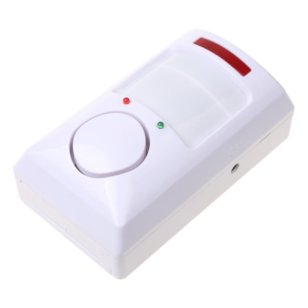 IR Motion Sensor Alarm Intruder Detector with 2 Wireless Remote Controller