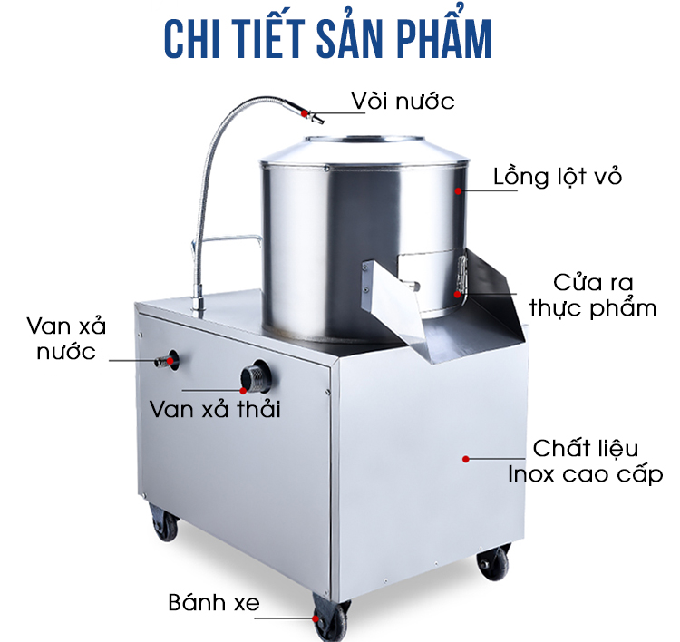 Máy Lột Bóc Vỏ Củ Khoai NSTP – 350