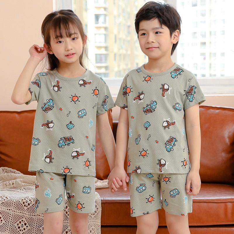 BT5 Size90-150 (11-35kg) Bộ thun hè bé - Vải thông hơi hàn quốc xịn 100% cotton Thời trang trẻ em