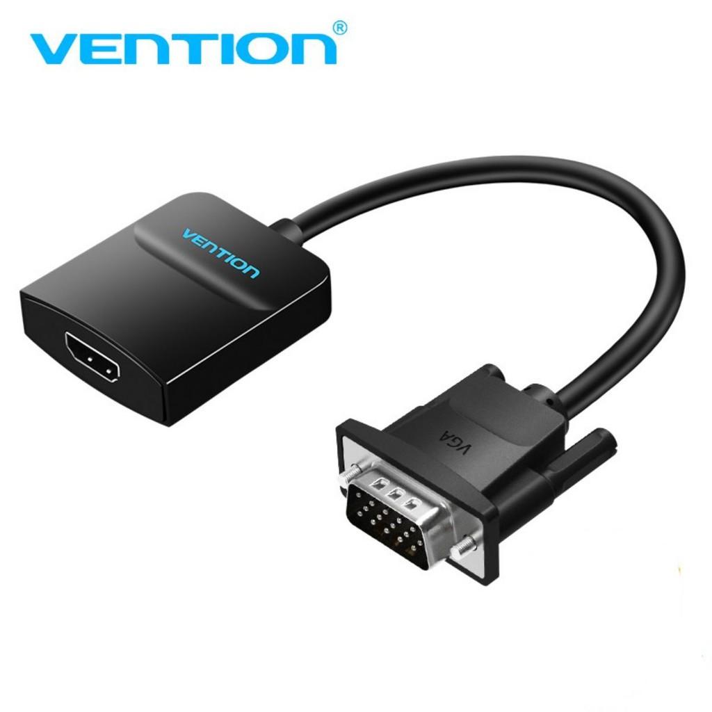 Cáp chuyển VGA to HDMI Vention, hỗ trợ nguồn và audio ACNBB - BEN Hàng chính hãng