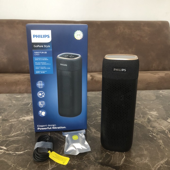 Máy khử mùi lọc không khí ô tô 3 tốc độ Philips S7601 - HÀNG NHẬP KHẨU