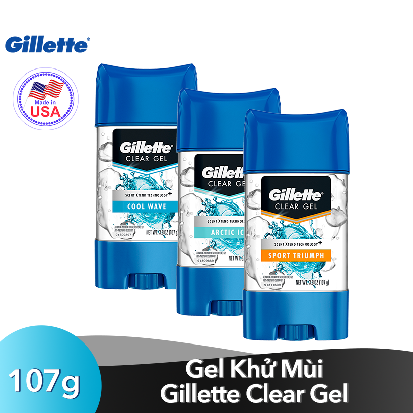 Gel Khử Mùi Gillette Clear Gel 107g – Arctic Ice