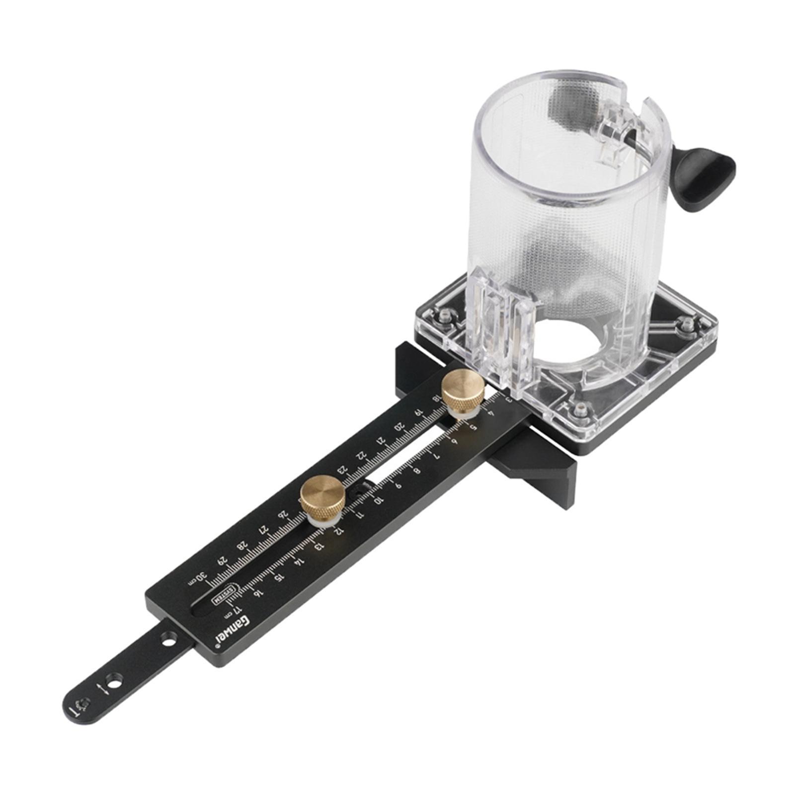 Router Circle Cutter Jig Woodworking Aluminum Wood Trimmer Router Tool for Engraving Routing Electric Hand Trimmer Edging Projects Slotting