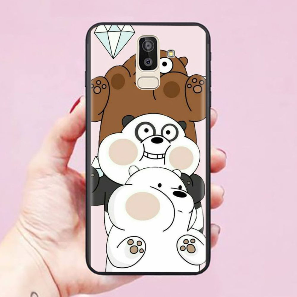 Ốp lưng dành cho điện thoại Samsung Galaxy J8 hình Chúng Ta là Gấu