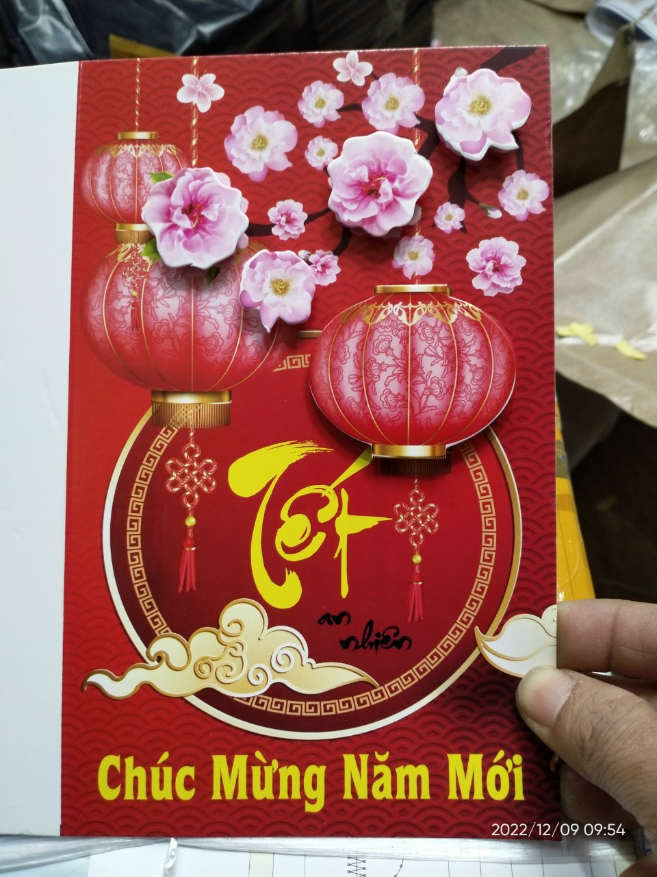 THIỆP CHÚC MỪNG NĂM MỚI 2024 - IN NỔI 3D To Đẹp KT: 13x22Cm