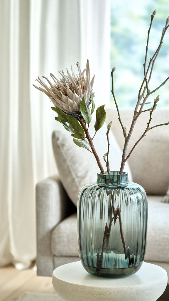 Lọ hoa | JYSK Knud | thủy tinh | xám | DK21xC29cm