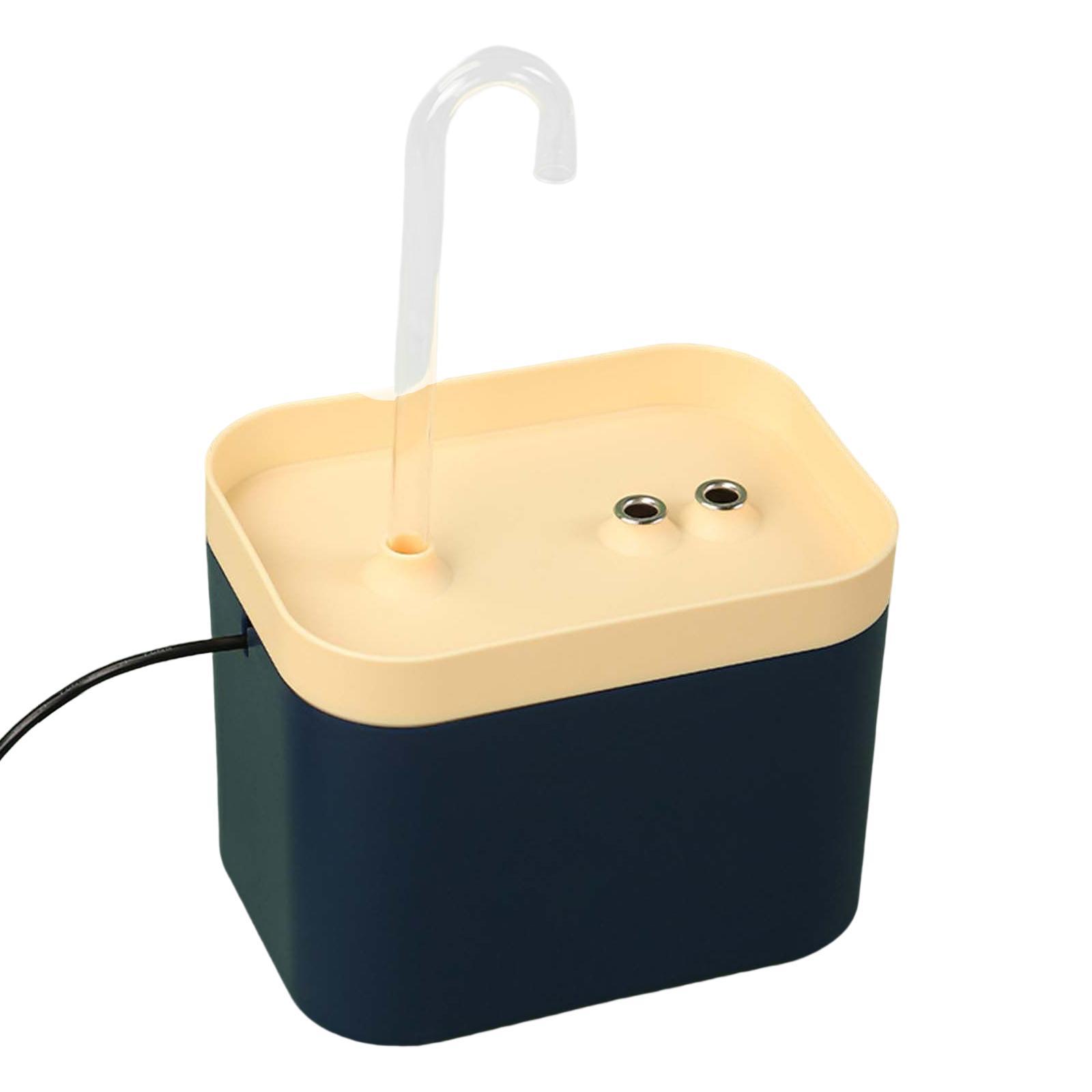 Automatic Dispenser Dog Drinking Bowl Cat Water Fountain Dark Blue