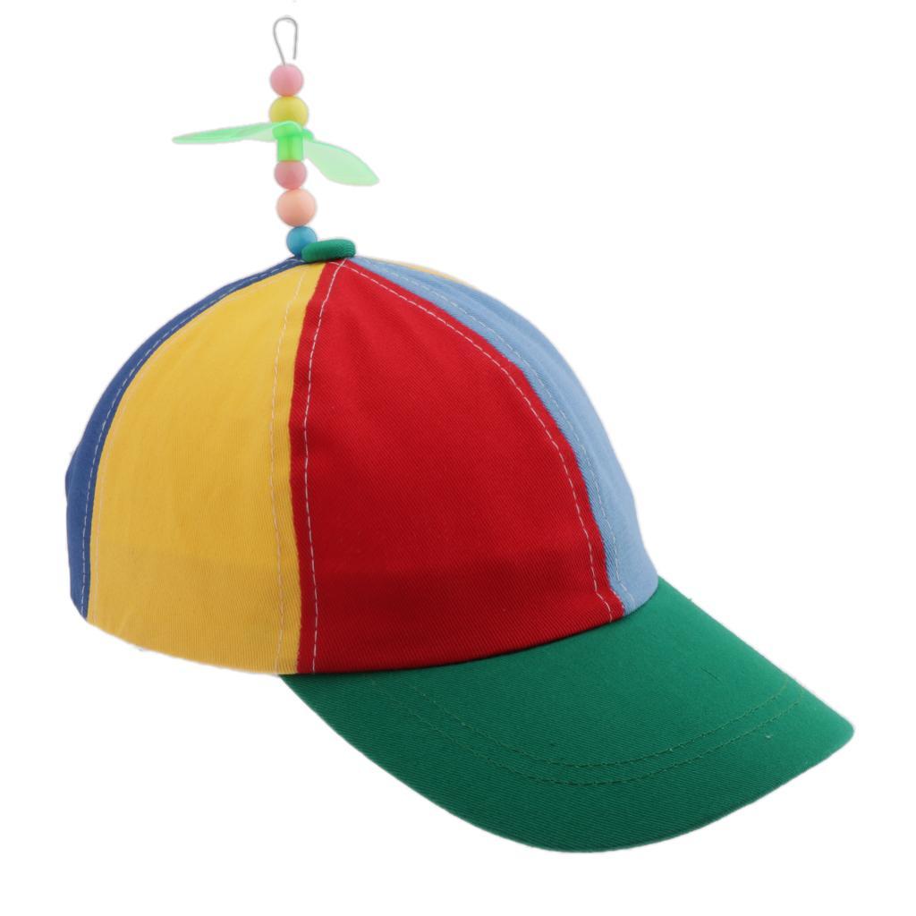 Rainbow Propeller  Hat w/ Adjustable Hat  Back-Costume