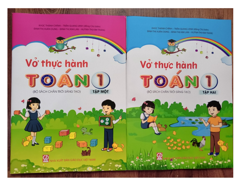 Sách - Combo Vở Thực Hành Toán Lớp 1 - Tập 1 + 2 (Bộ Sách Chân Trời Sáng Tạo)