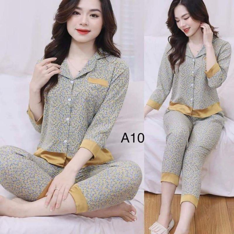 Quần áo mặc nhà cổ sen ren đẹp rẻ
