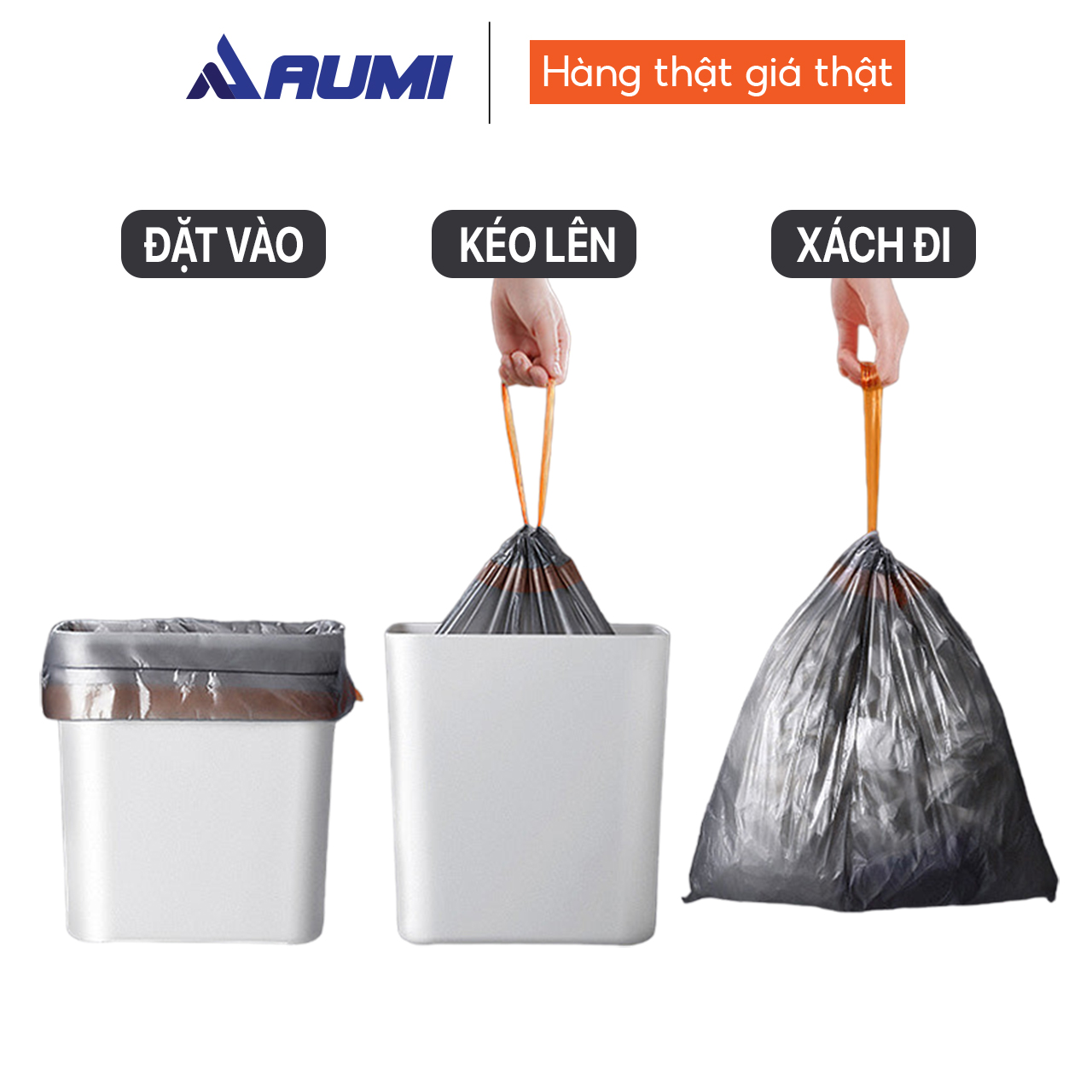 Túi rác tự đóng gói sử dụng cho thùng rác Joybos 14L và 15L