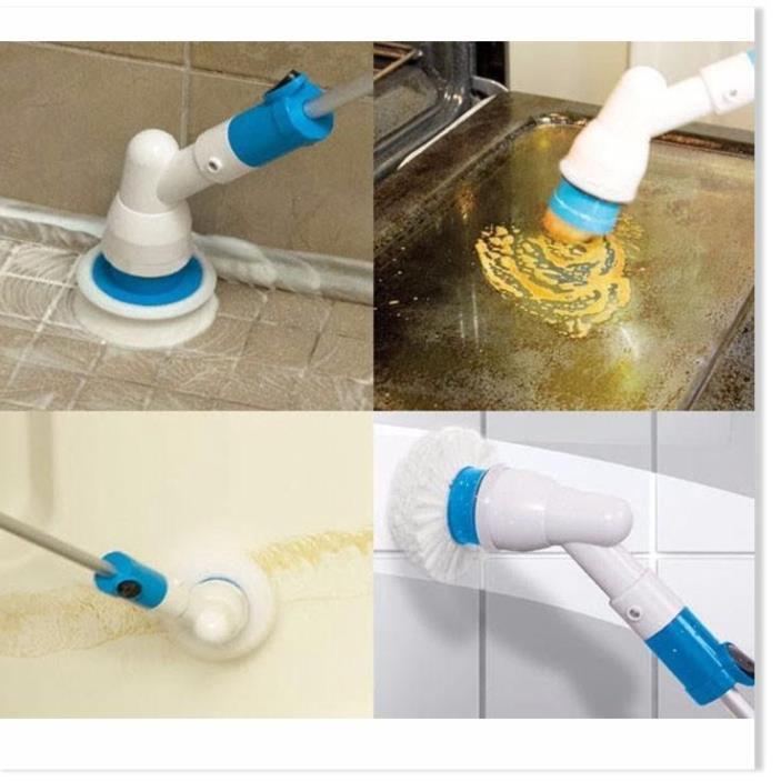 Cây lau nhà thông minh bằng điện, Chổi điện đa năng chà vết bẩn thông minh 360 độ - bảo hành uy tín