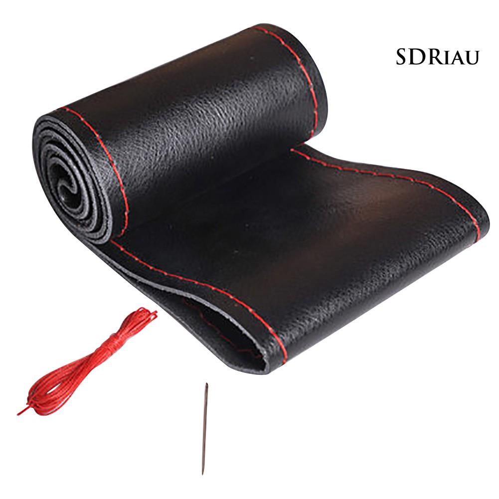 Vỏ Bọc Vô Lăng Xe Hơi Bằng Da Mềm Chống Trượt