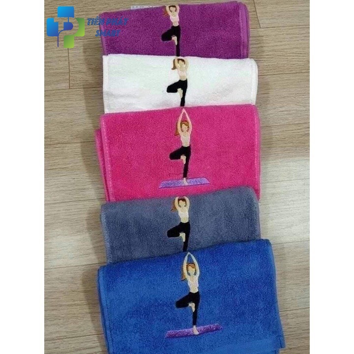 Khăn lau mồ hôi tập Yoga,Khăn cotton thể thao lau thấm mồ hôi