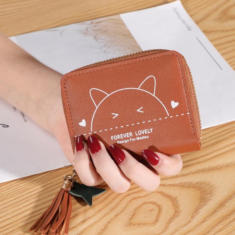 Ví Nữ Mini Ngắn Nhiều Ngăn Đựng Tiền Và Thẻ Tiện Lợi Cầm Tay Dễ Thương Nữ Tính Hàn Quốc - TVNN288 | Ví Cầm Tay Giá Rẻ