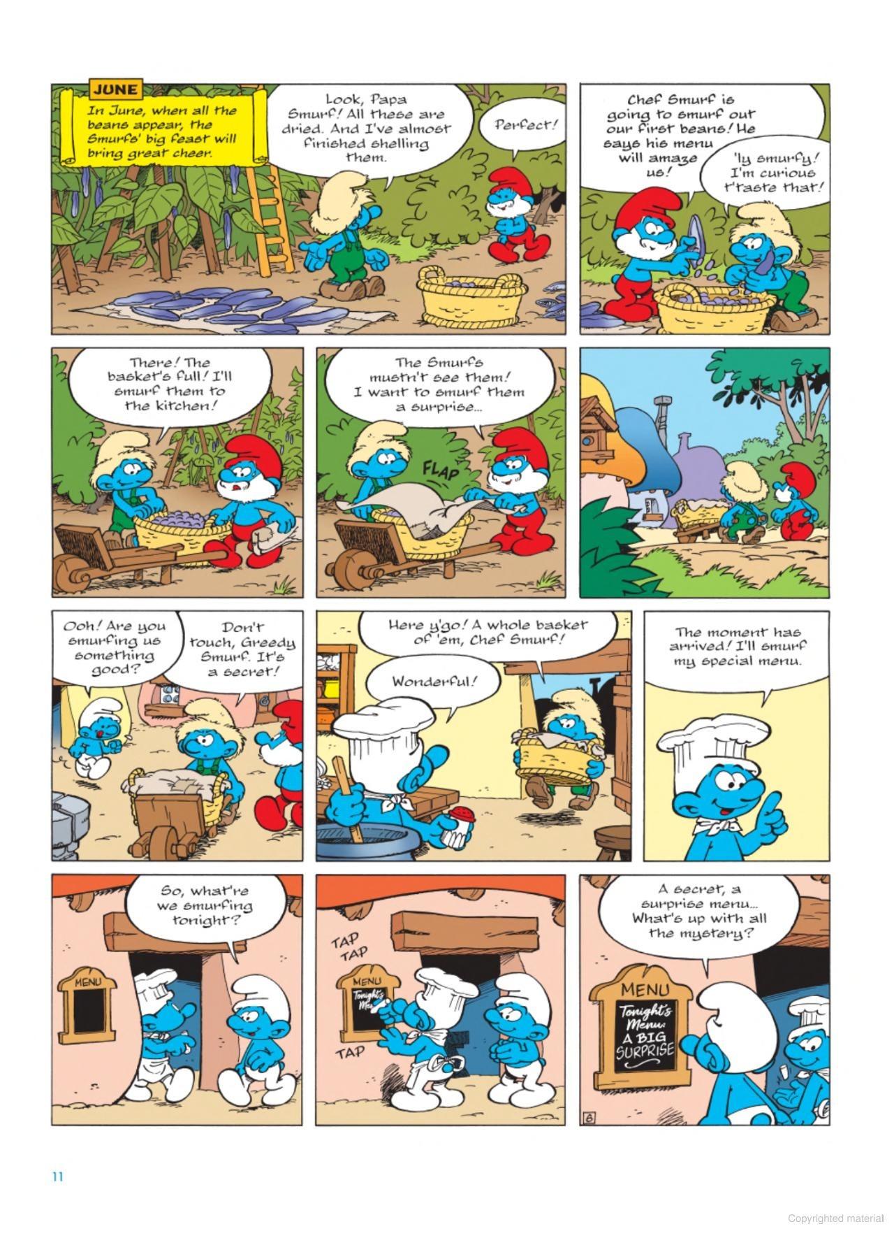 Sách ngoại văn: The Smurfs Tales Vol. 11 - The Smurfs And The Purple Beans And Other Stories