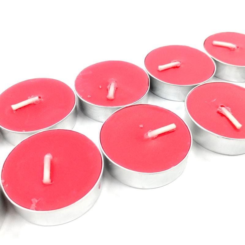 Hộp 10 Nến Không Khói Tealight Candle R2D - Màu Đỏ