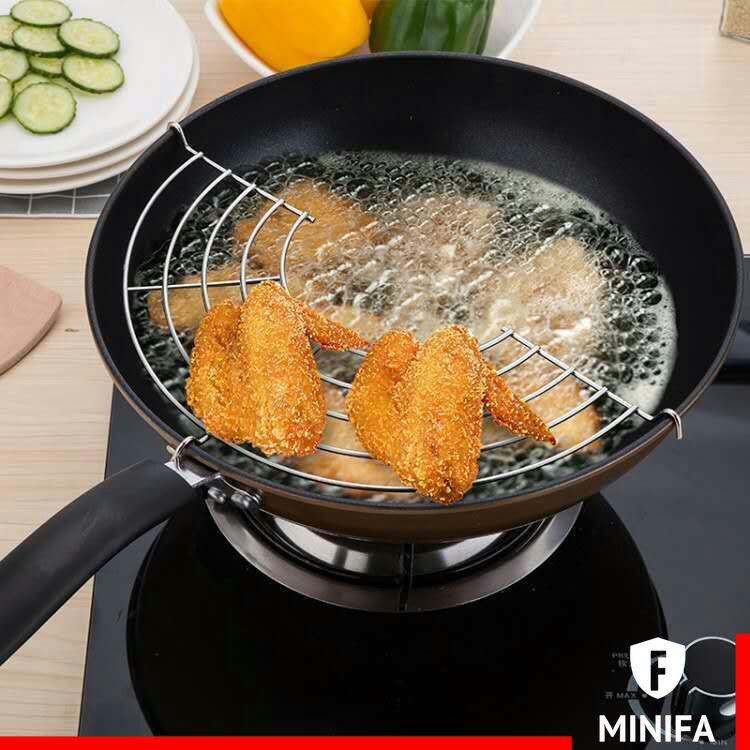 Vỉ Gác Chảo Chiên Đồ Ăn Bằng Inox Thông Minh 28cm