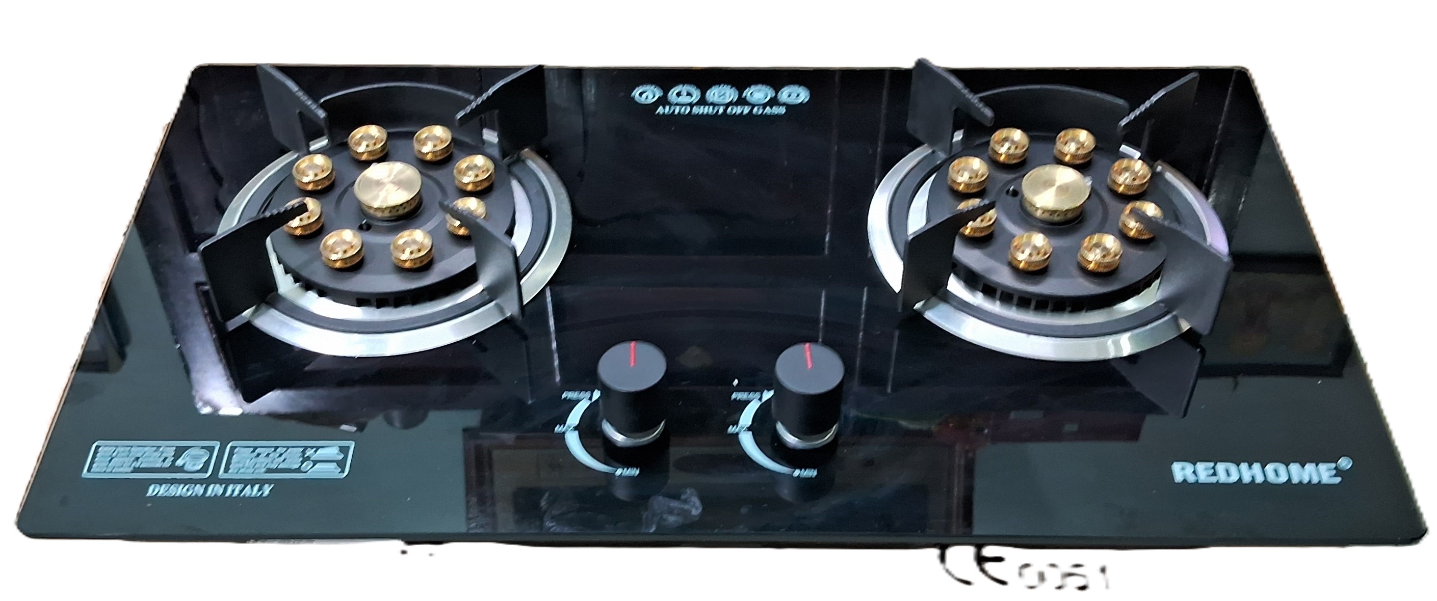 Bếp gas âm mặt kính cao cấp 9 đầu đốt REDHOME TN8218H Hàng chính hãng
