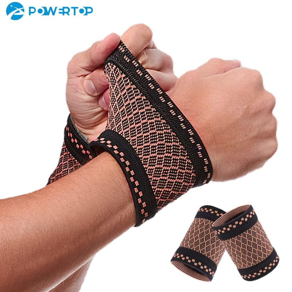 2 Máy Tính Đồng Cổ Tay Nén Nẹp, Hỗ Trợ Cổ Tay Tay Cổ Tay Cho Viêm Khớp, Ống Cổ Tay Giảm Đau, dây Đeo Tay Thể Thao Color: 1Pair Size: L