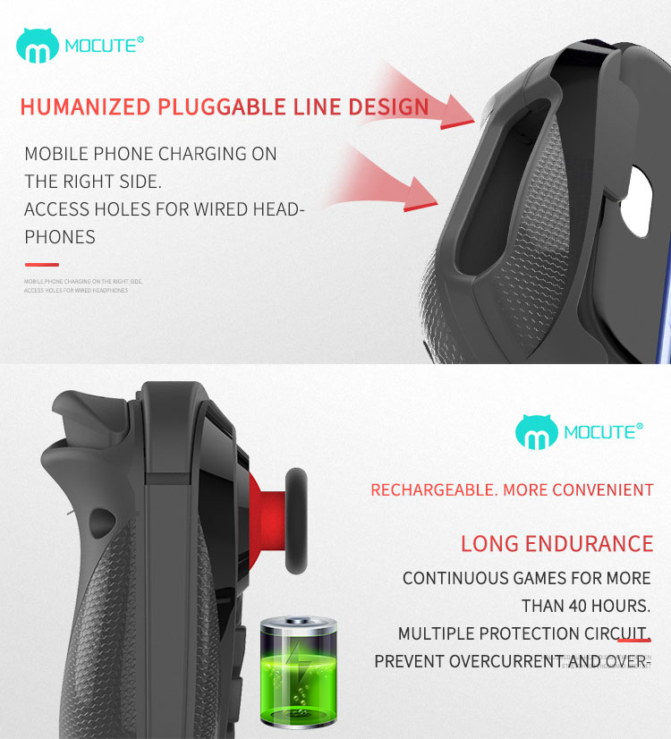 ROGTZ Tay Cầm Chơi Game Mobile Bluetooth 058 - Hàng Nhập Khẩu