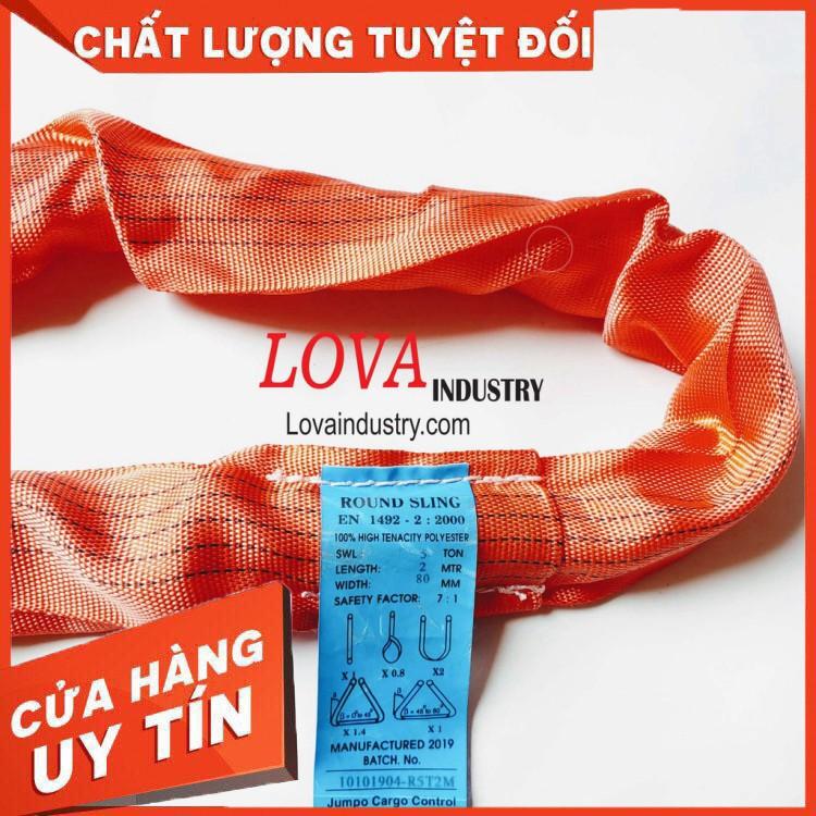 Cáp Vải Cẩu Hàng Tròn 5 Tấn 2 Mét Liên Sơn