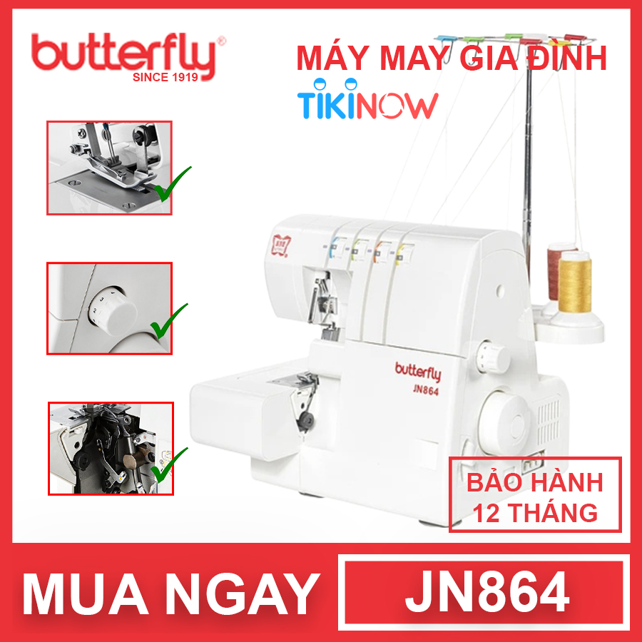 Máy Vắt Sổ Gia Đình Butterfly JN864 - Hàng Chính Hãng