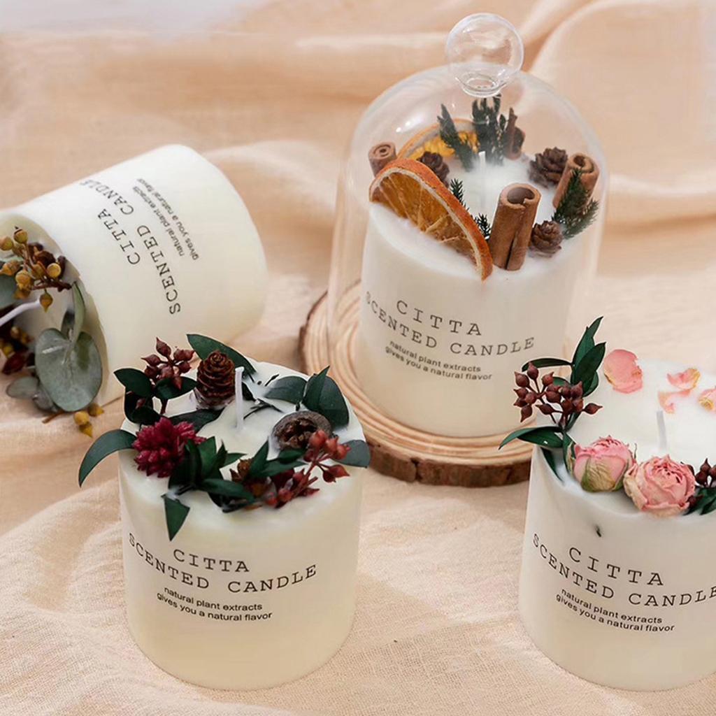 Pack of 4 Scented Candle Fragrance Candles Scented Office Nursery Deoration