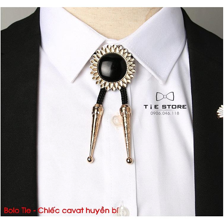 Bolo Tie chiếc cavat huyền bí - cavat dây bolo đính đá cao cấp tặng kèm hộp nhỏ