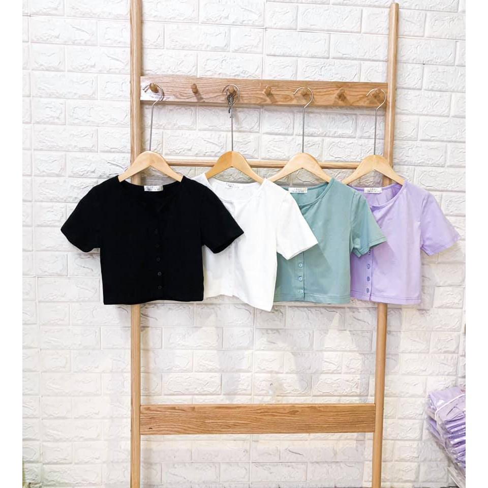 Áo croptop nữ ulzzang BANA dáng ôm (ẢNH THẬT