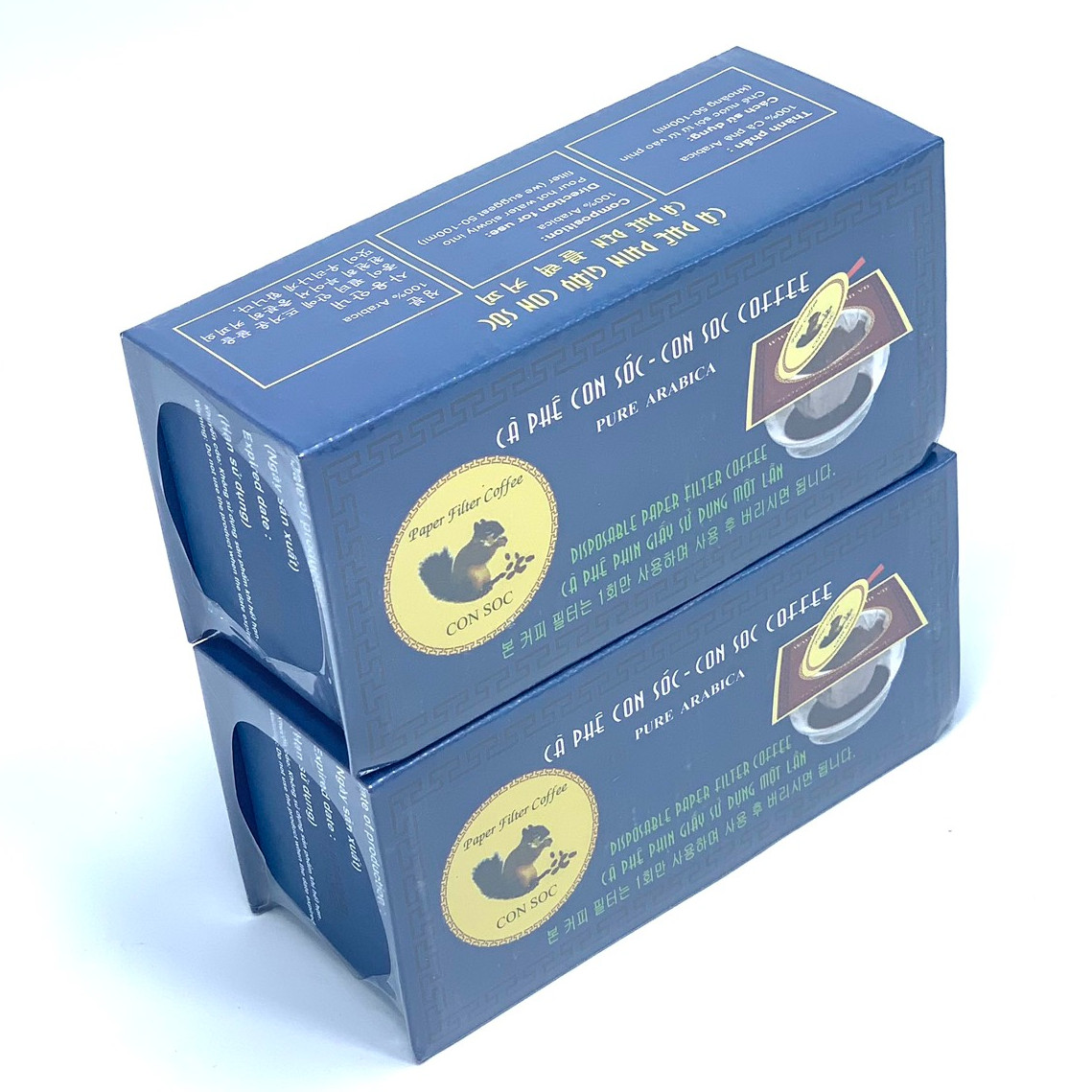 Cà phê Con Sóc Phin Lọc Xanh - 02 Hộp