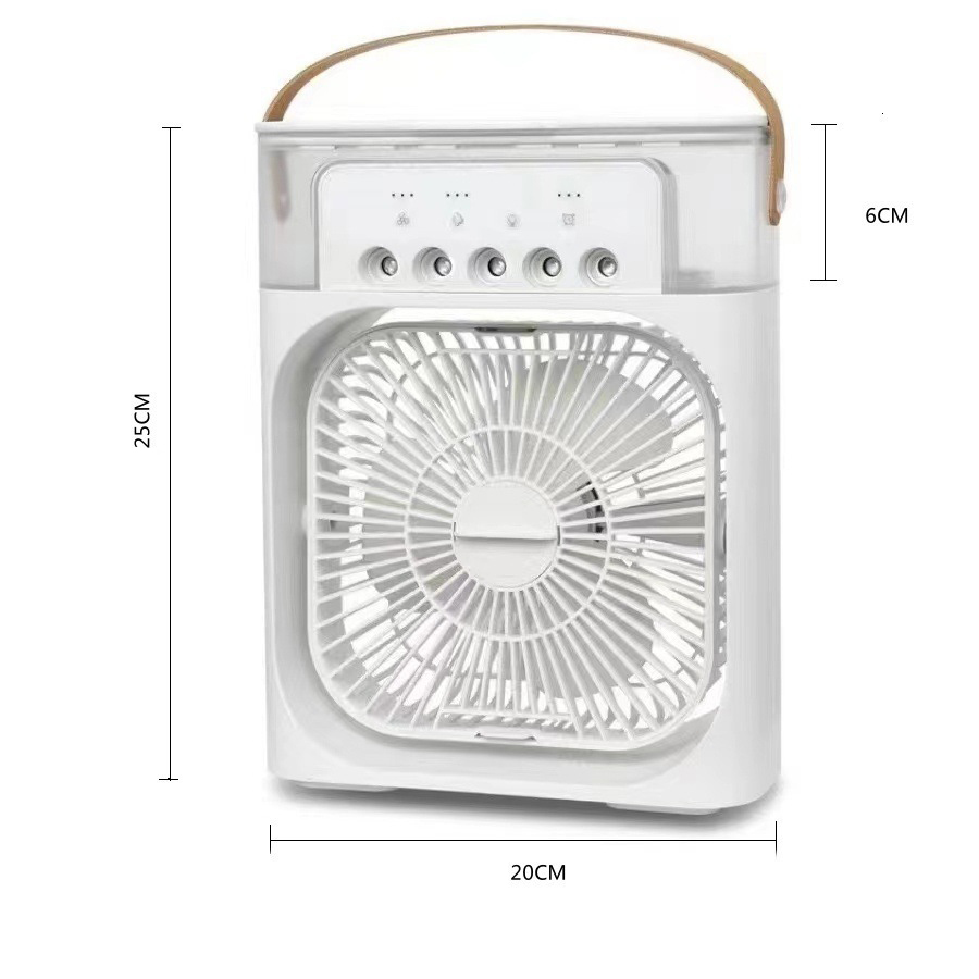 Quạt Hơi Nước Để Bàn Mini Có Đèn LeD 3 Tốc Độ Gió