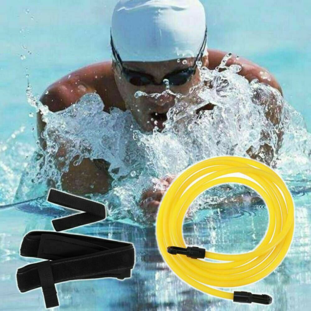 Dây Đai Kháng Lực Co Giãn Có Thể Điều Chỉnh Hỗ Trợ Luyện Tập Bơi Lội Cho Người Lớn Và Trẻ Em