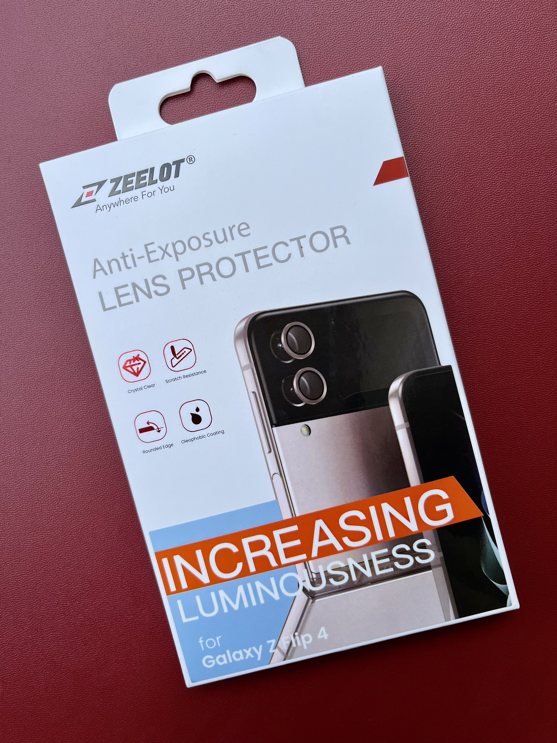 Kính Cường Lực Camera Lens Dành Cho Samsung Galaxy Z Flip 4 5G ZEELOT PISHIELD - Hàng Chính Hãng