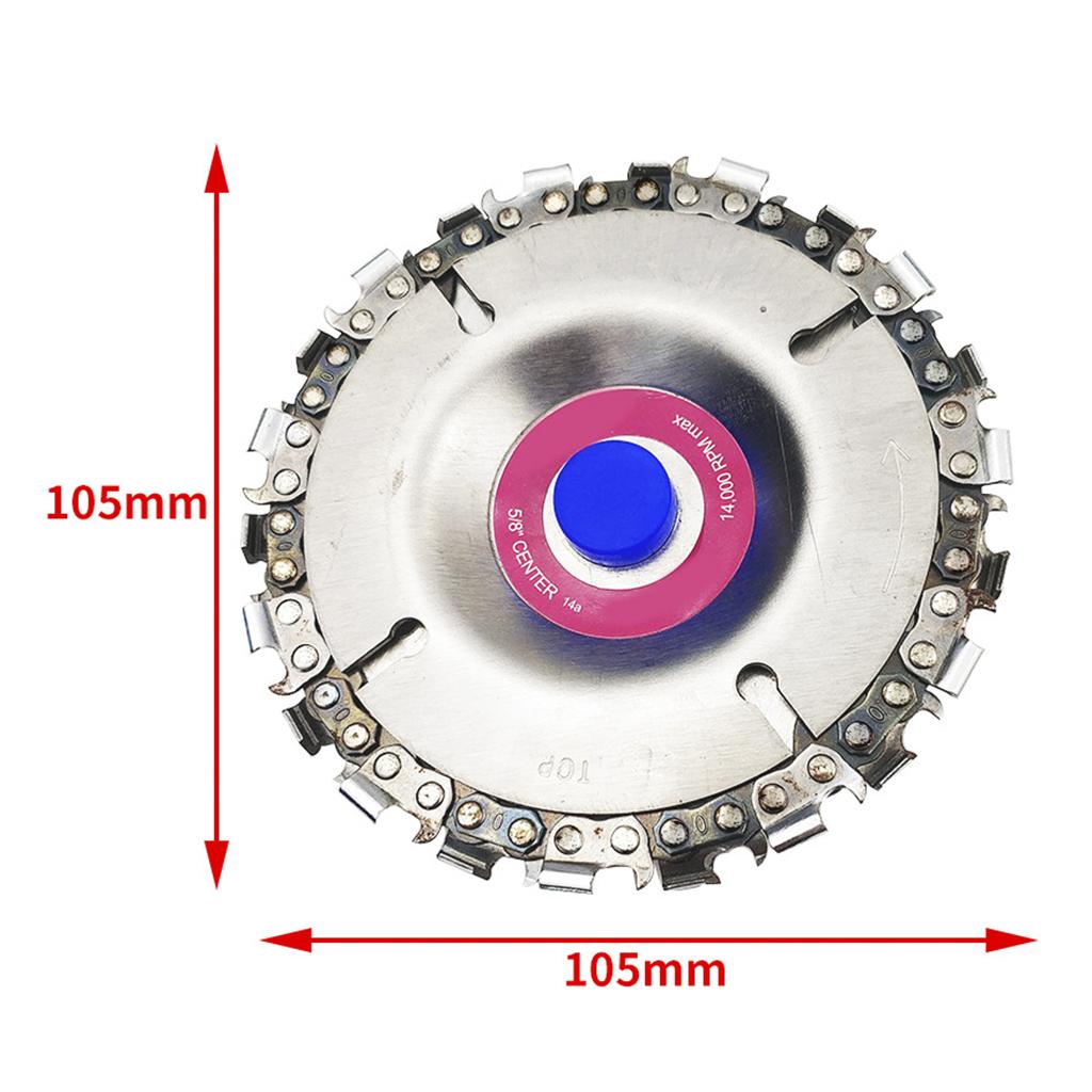 Wood Carving Disc for 4'' Cutter 4-1/2"Steel Angle Grinder 5/8" Arbor Disc