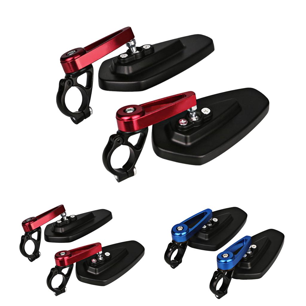 CNC 7/8" 22mm Handle Bar End Rear View Side Mirrors 360 Degree Adjustable for Motorcycle