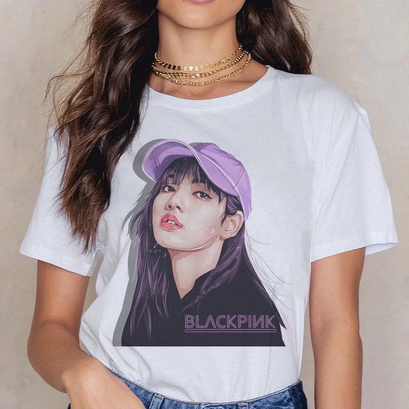 Áo thun LISA Black Pink áo phông ngắn tay mùa hè