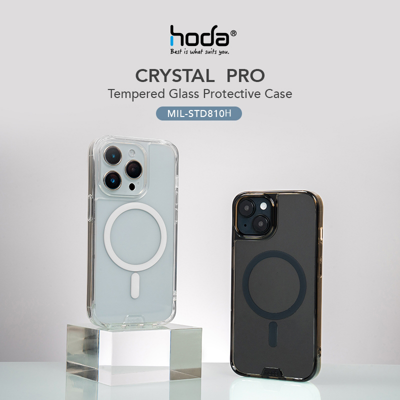 Ốp lưng dành cho iPhone 14 Pro/14 Pro Max Hoda Crystal Pro with Magnetic - Hàng Nhập Khẩu