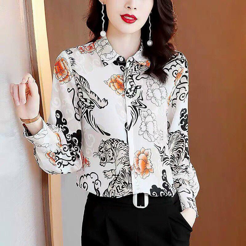 HÀNG NHẬP - ÁO SƠ MI IN HOA & HỔ